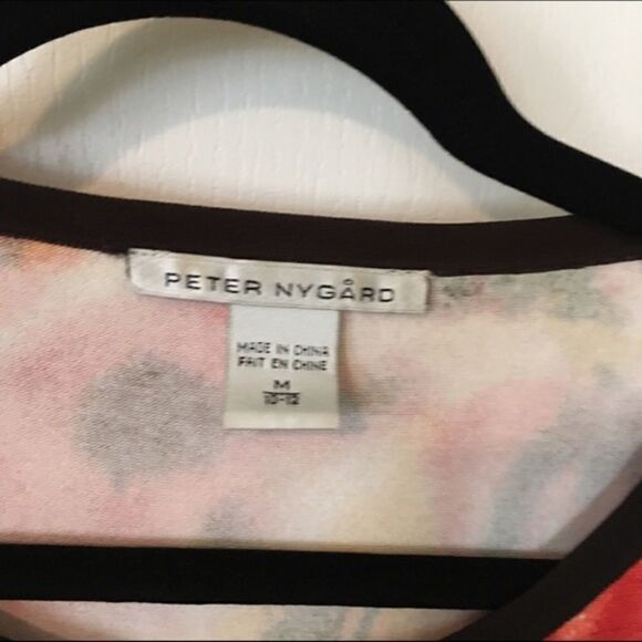 Peter Nygard Brown Printed Cardigan - Picture 3 of 3